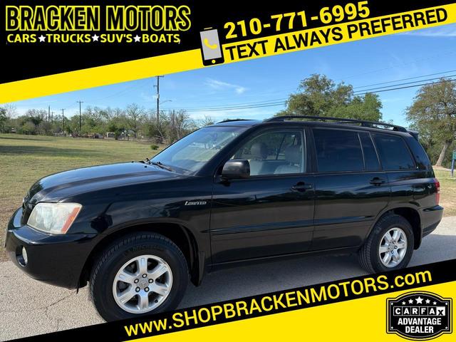 Black 2003 Toyota Highlander SUV / Crossover Automatic