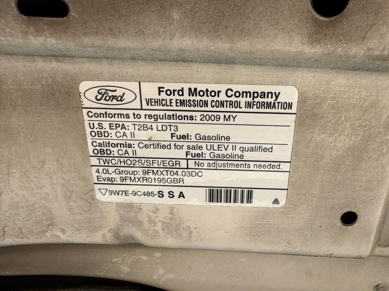 Mercury Mountaineer RWD 4dr V6 Premier 2009