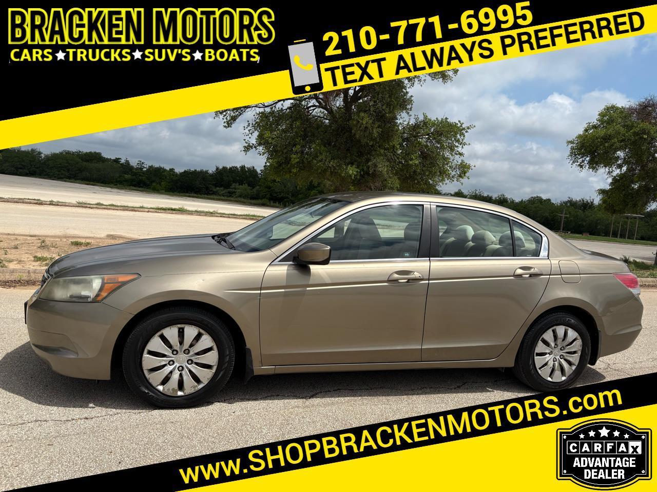2008 Honda Accord Sdn 4dr I4 SEDAN Auto LX