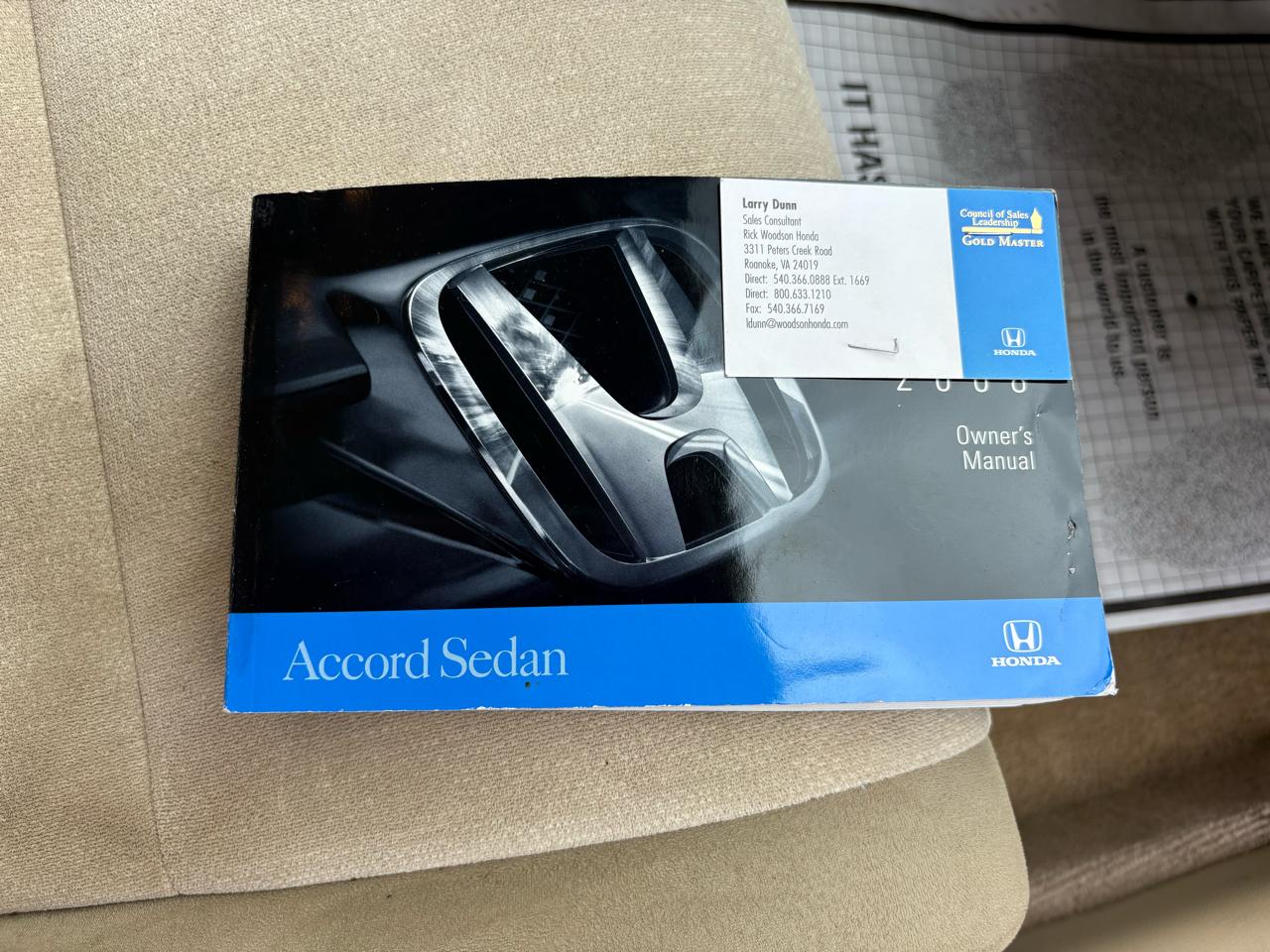 Honda Accord Sdn  2008