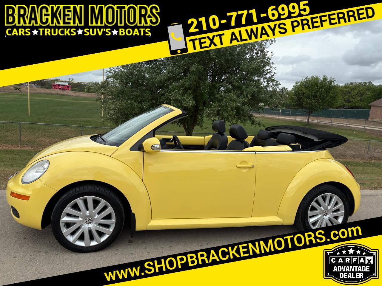 2008 Volkswagen New Beetle Convertible 2dr Auto SE
