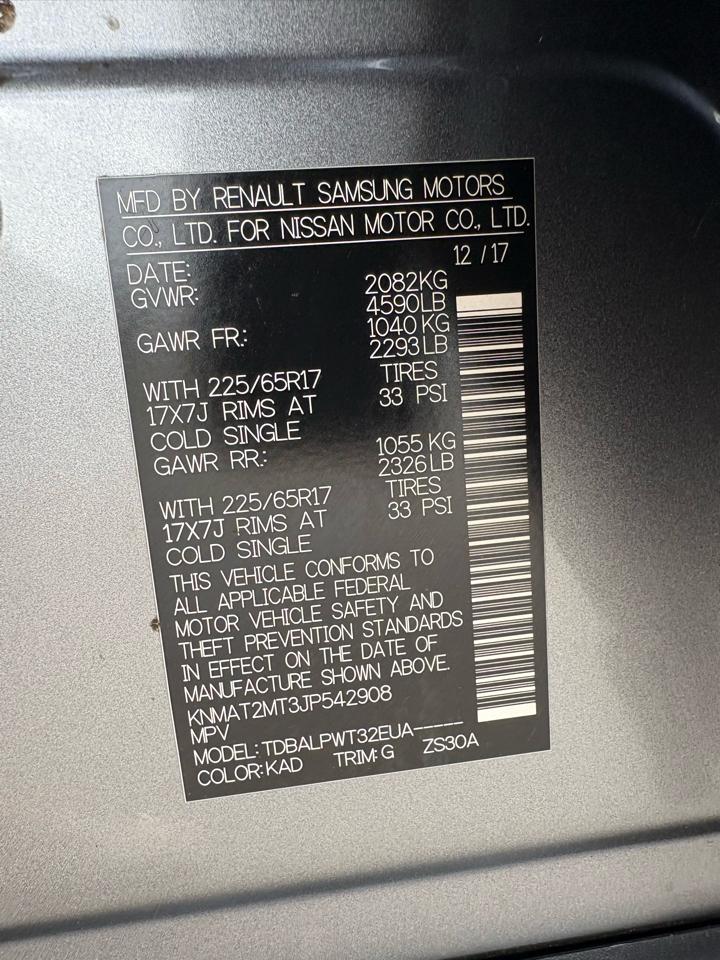 Nissan Rogue FWD SV 2018