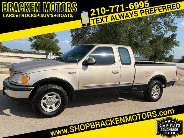 Brown (Beige) 1997 Ford F-150 Lariat Extended Cab SB Pickup Truck Rear-Wheel Drive Automatic