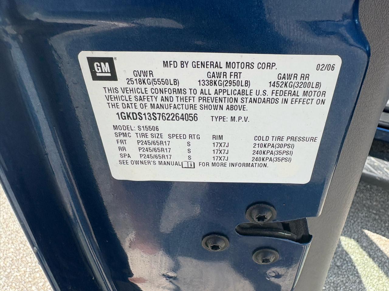 GMC Envoy 4dr 2WD SLE 2006