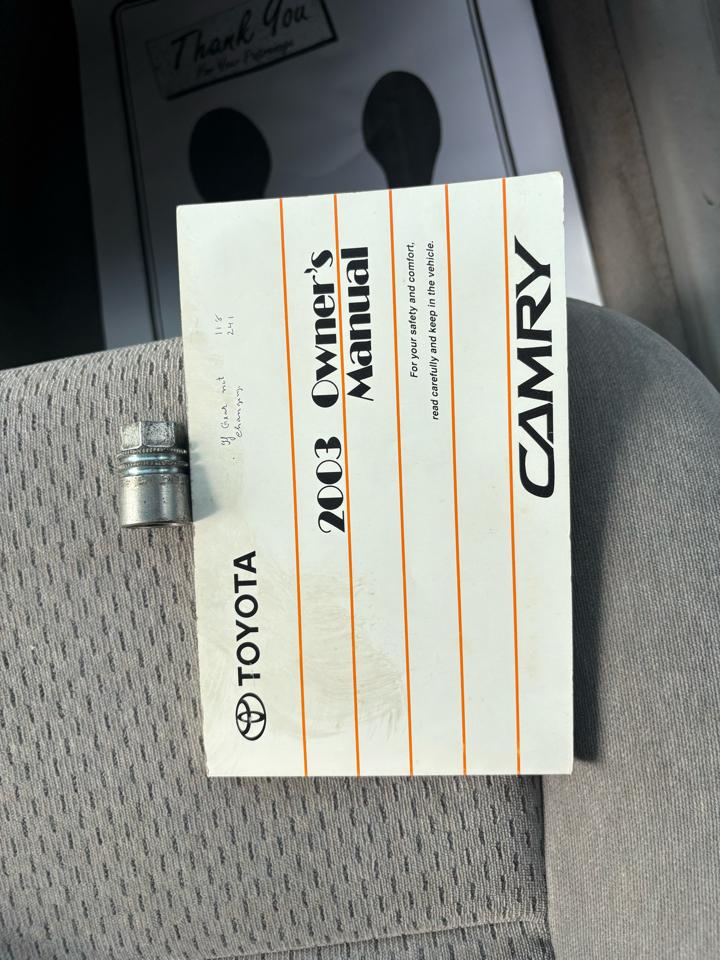 Toyota Camry 4dr Sdn XLE Auto (Natl) 2003