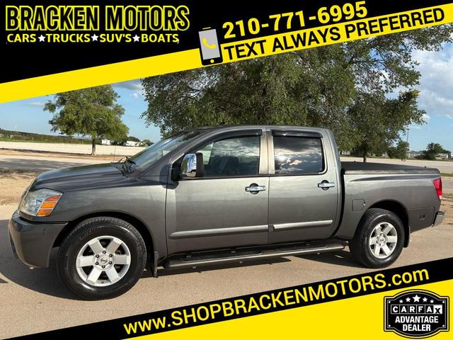 Black (Charcoal) 2005 Nissan Titan LE Crew Cab 2WD Pickup Truck Rear-Wheel Drive Automatic