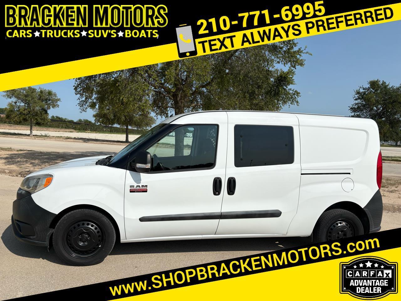 White 2017 RAM ProMaster City Van Front-Wheel Drive Automatic