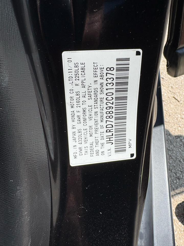 Honda CR-V 4WD EX Auto 2002