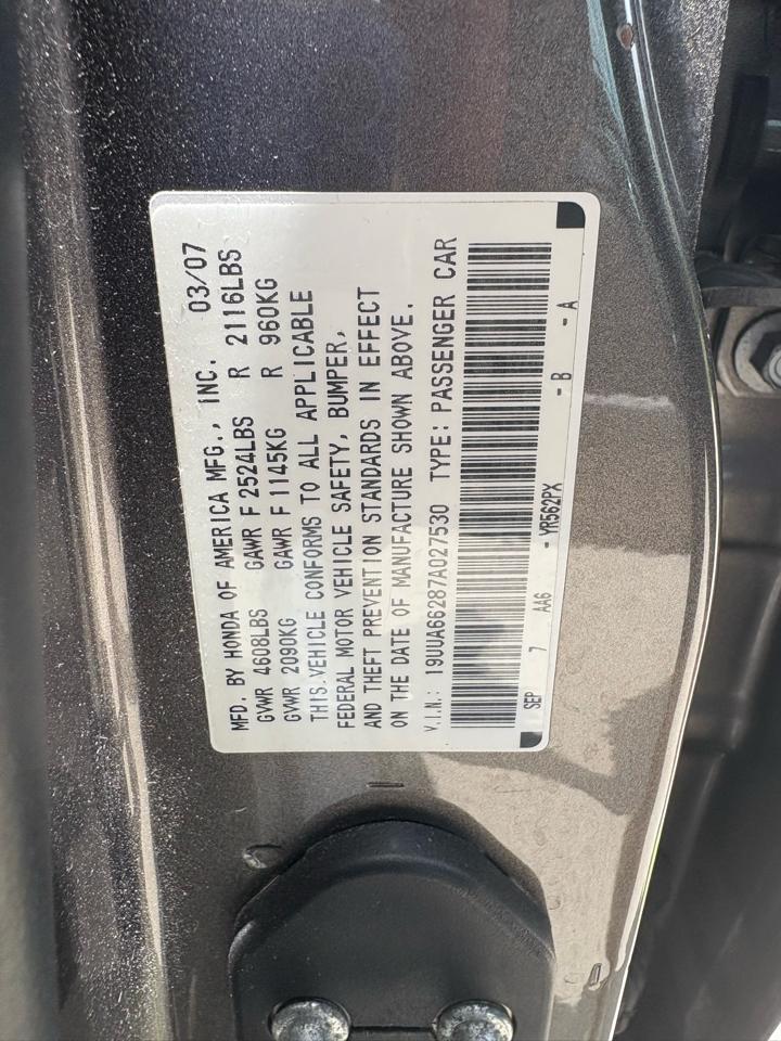 Acura TL 4dr Sdn AT 2007