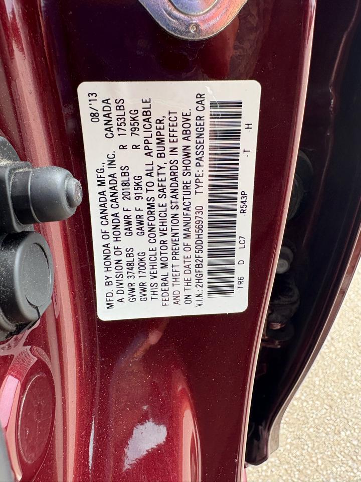 Honda Civic Sdn 4dr Auto LX 2013