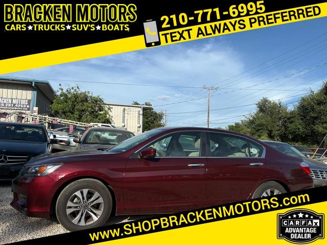 Red (Burgundy) 2013 Honda Accord Sedan Front-Wheel Drive Automatic