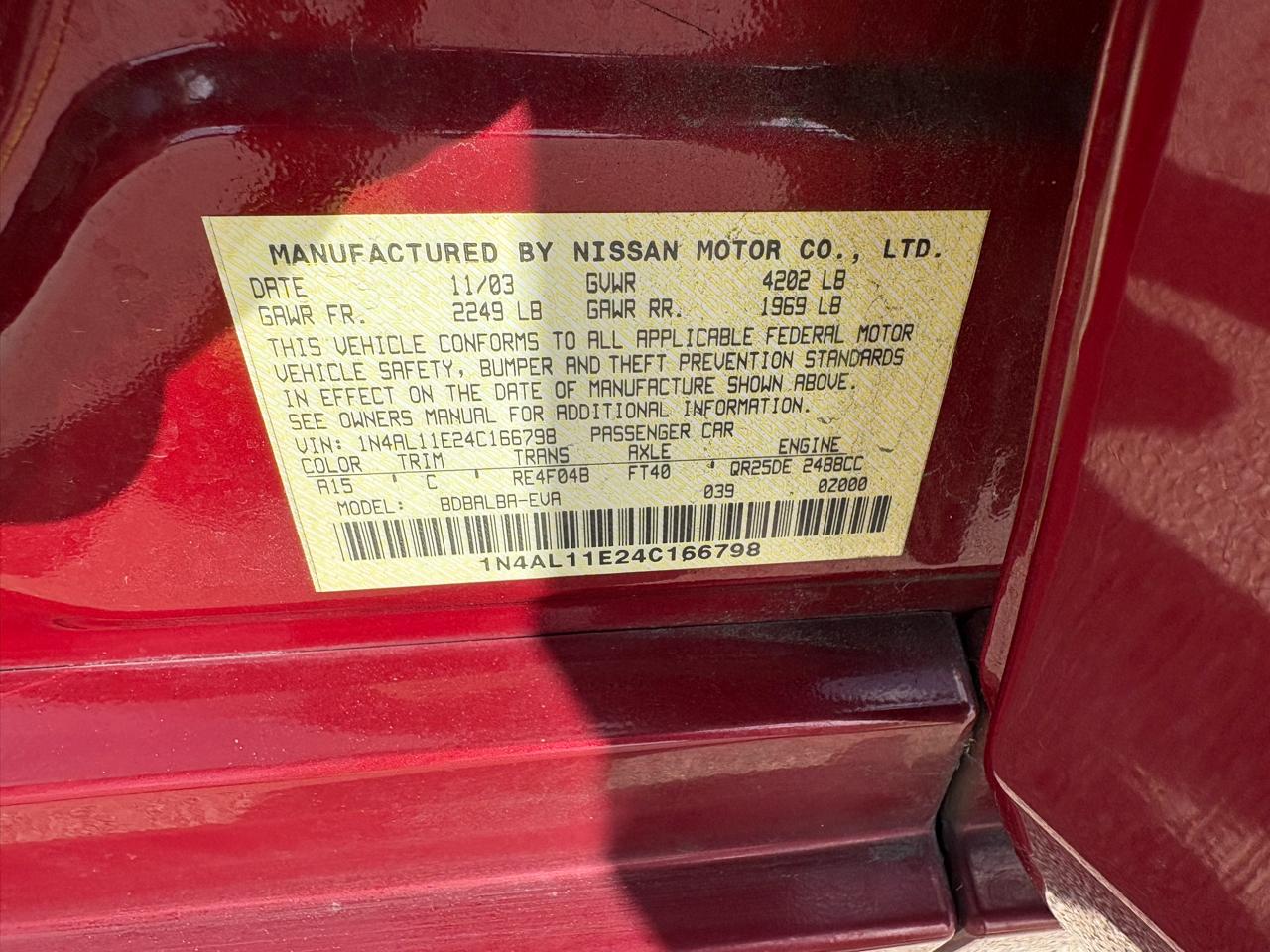 Nissan Altima  2004