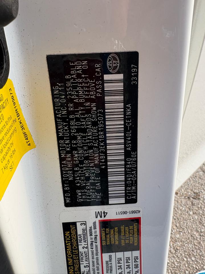 Toyota Camry  2011