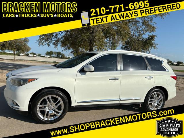 White 2013 INFINITI JX35 SUV / Crossover All-Wheel Drive Automatic