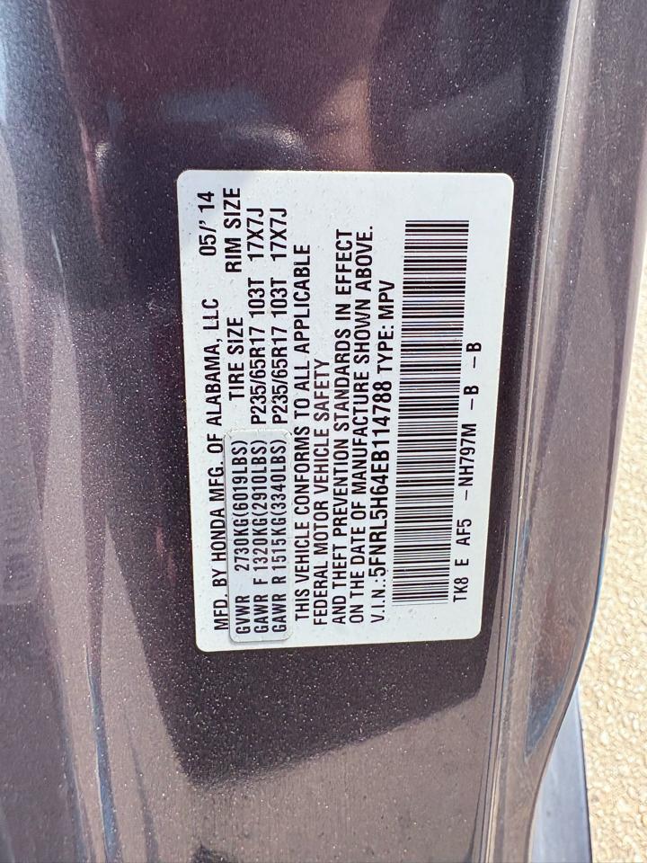 Honda Odyssey 5dr EX-L 2014
