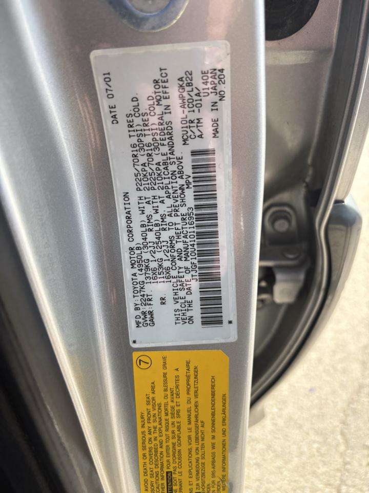 Lexus RX 300 4dr SUV 2001