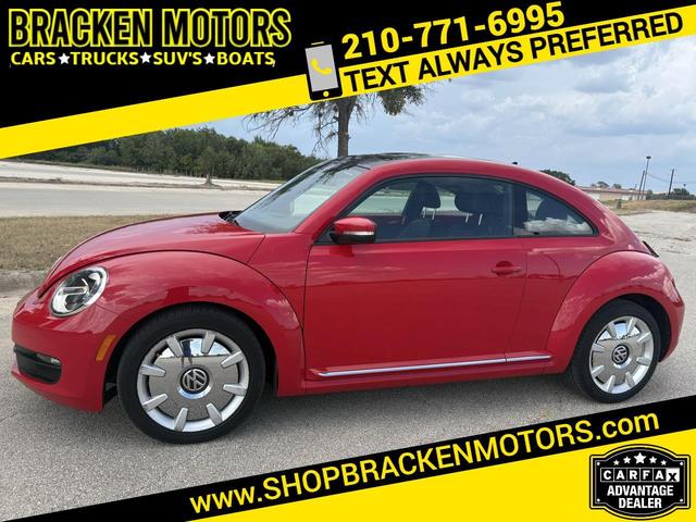 Red 2013 Volkswagen Beetle Hatchback Front-Wheel Drive Automatic