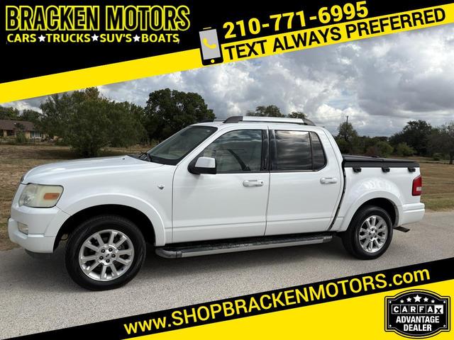 White 2007 Ford Explorer Sport Trac Pickup Truck Rear-Wheel Drive Automatic