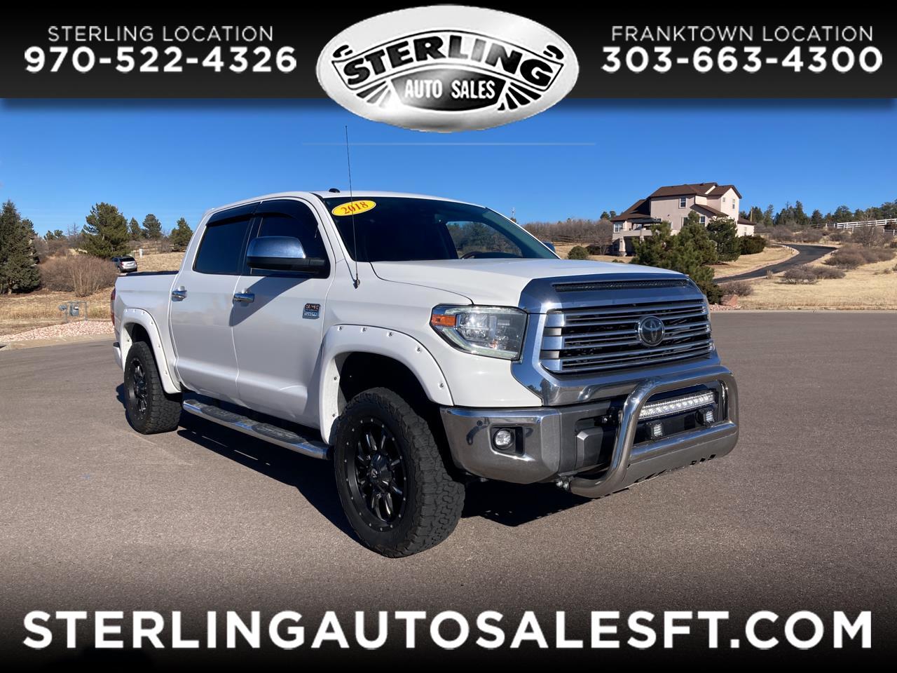 Toyota Tundra 4WD 1794 Edition CrewMax 5.5' Bed 5.7L (Natl) 2018