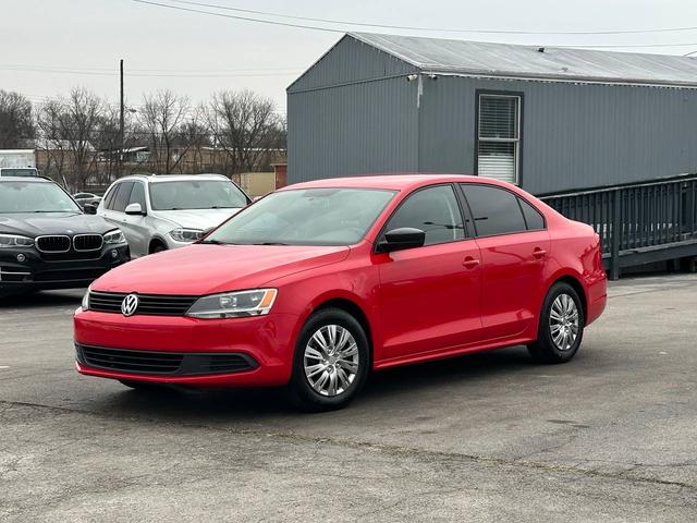 Red 2014 Volkswagen Jetta Sedan Front-Wheel Drive Manual
