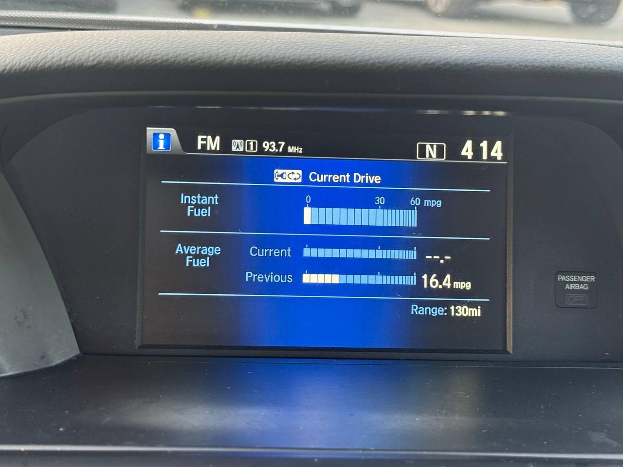 Honda Accord EX-L Sedan CVT 2014