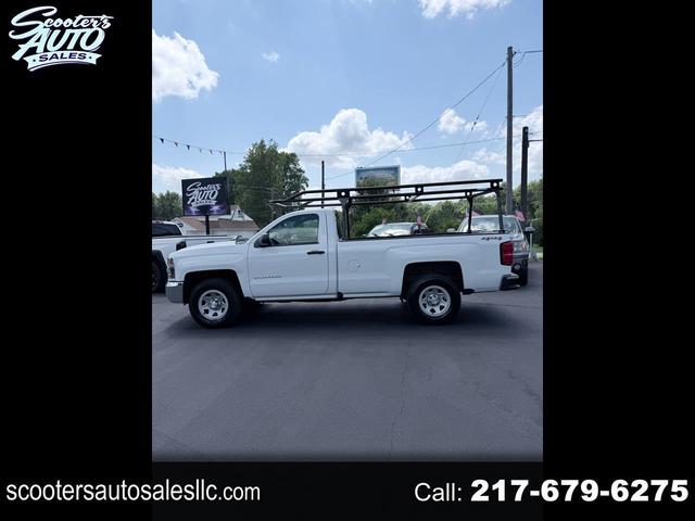 White 2017 Chevrolet Silverado 1500 Pickup Truck Four-Wheel Drive Automatic