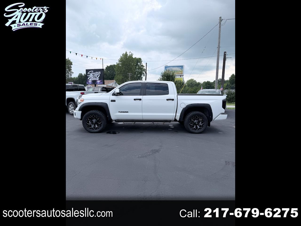 White 2016 Toyota Tundra Pickup Truck Four-Wheel Drive Automatic