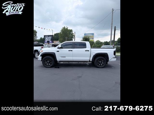 White 2016 Toyota Tundra Pickup Truck Four-Wheel Drive Automatic