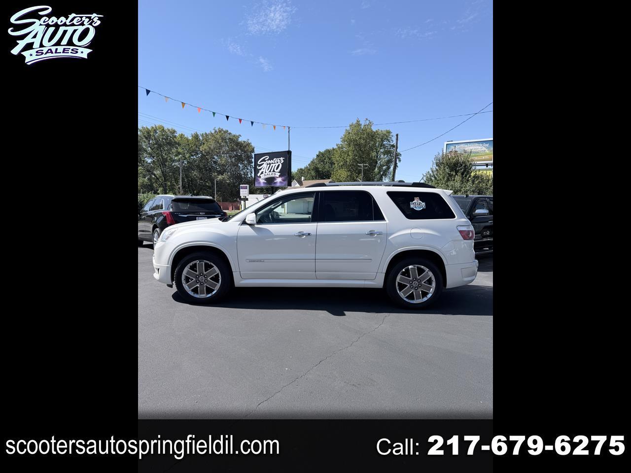 Pearl White 2012 GMC Acadia SUV / Crossover Front-Wheel Drive Automatic