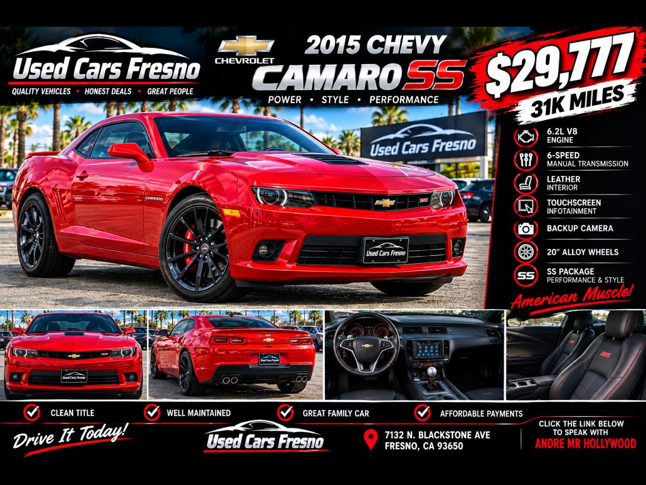 2015 Chevrolet Camaro 1SS Coupe