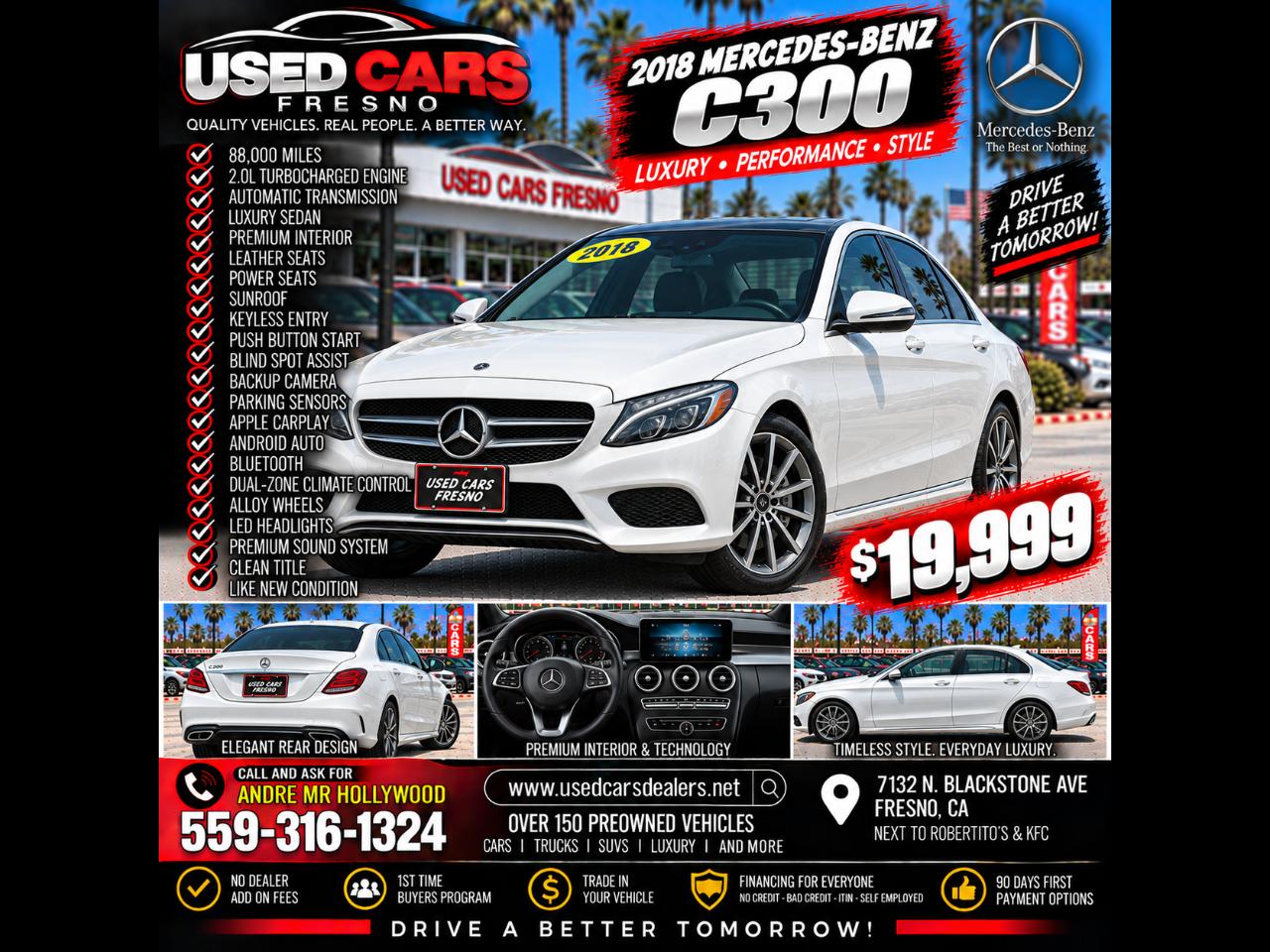 2018 Mercedes-Benz C-Class C300 Sedan