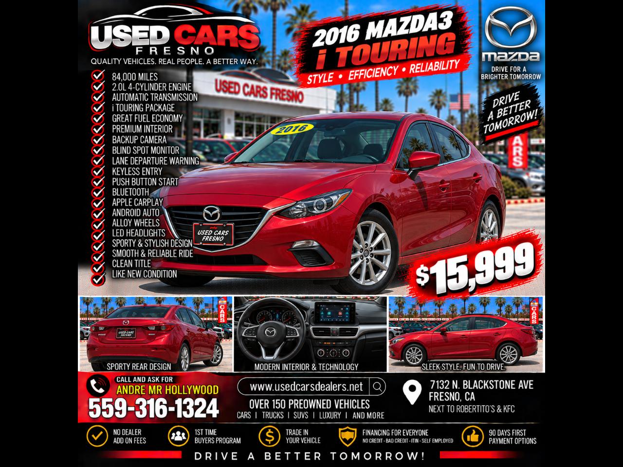 2016 Mazda MAZDA3 i Touring AT 5-Door