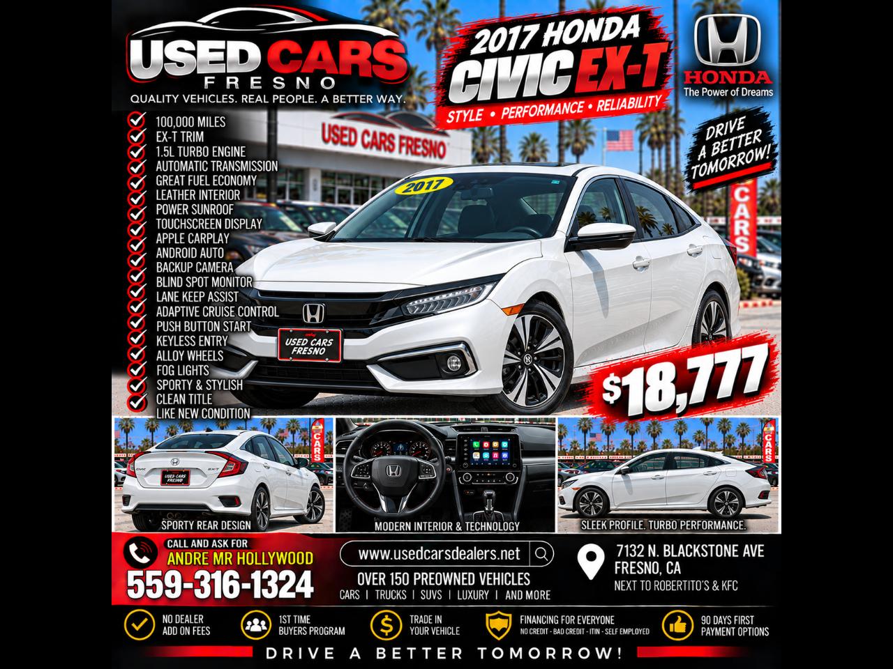 2017 Honda Civic EX Sedan CVT