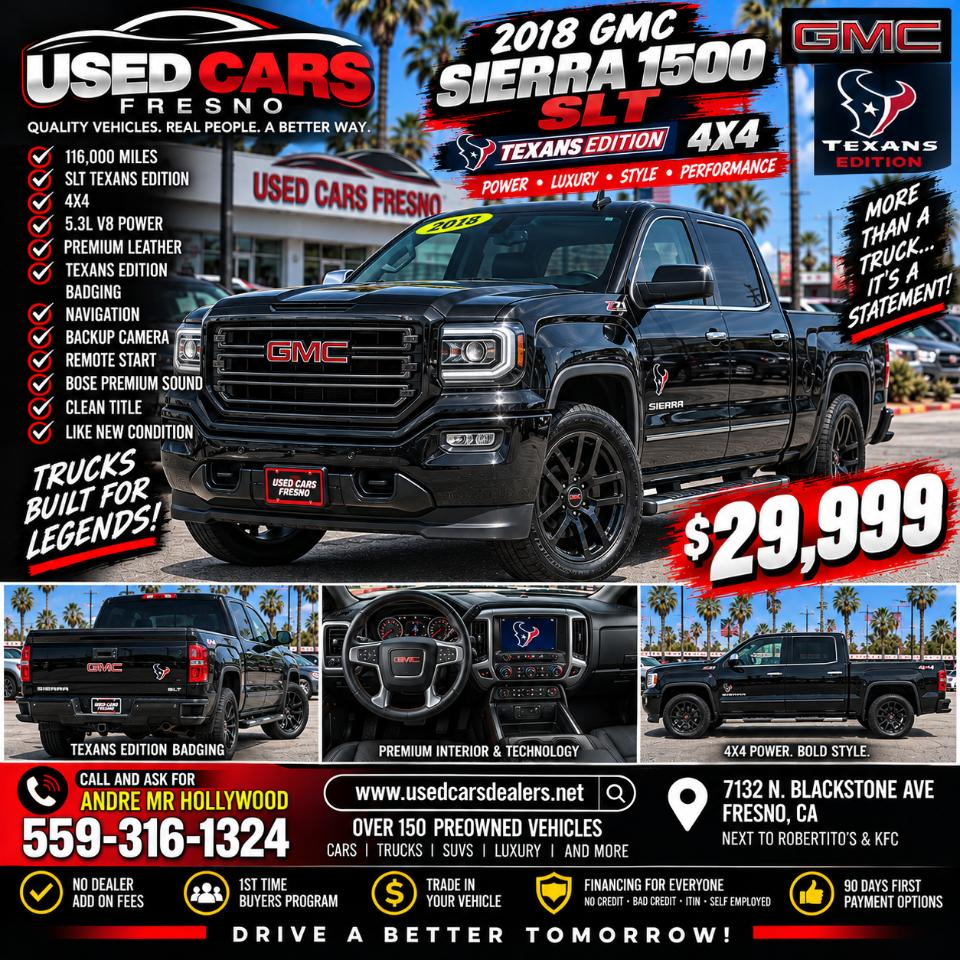 2018 GMC Sierra 1500 SLT Crew Cab Long Box 4WD