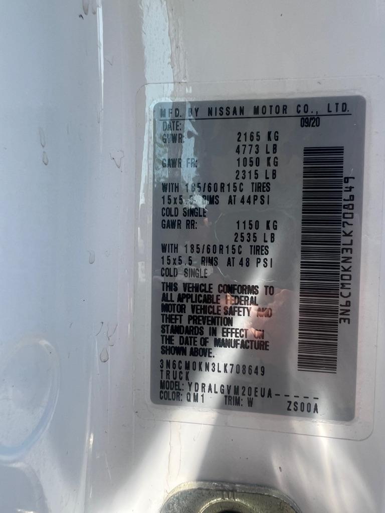 Nissan NV200 Compact Cargo I4 SV 2020