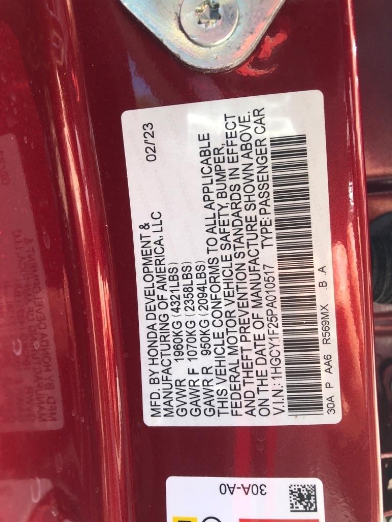 Honda Accord Sedan LX CVT 2023