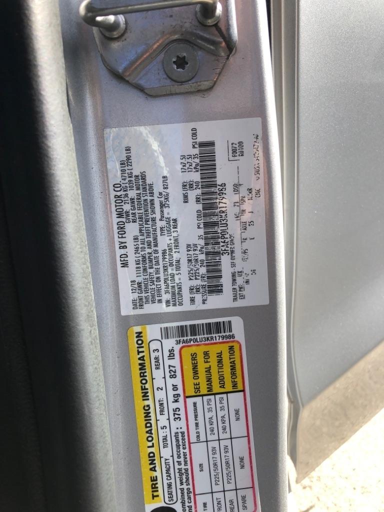 Ford Fusion Hybrid SE FWD 2019