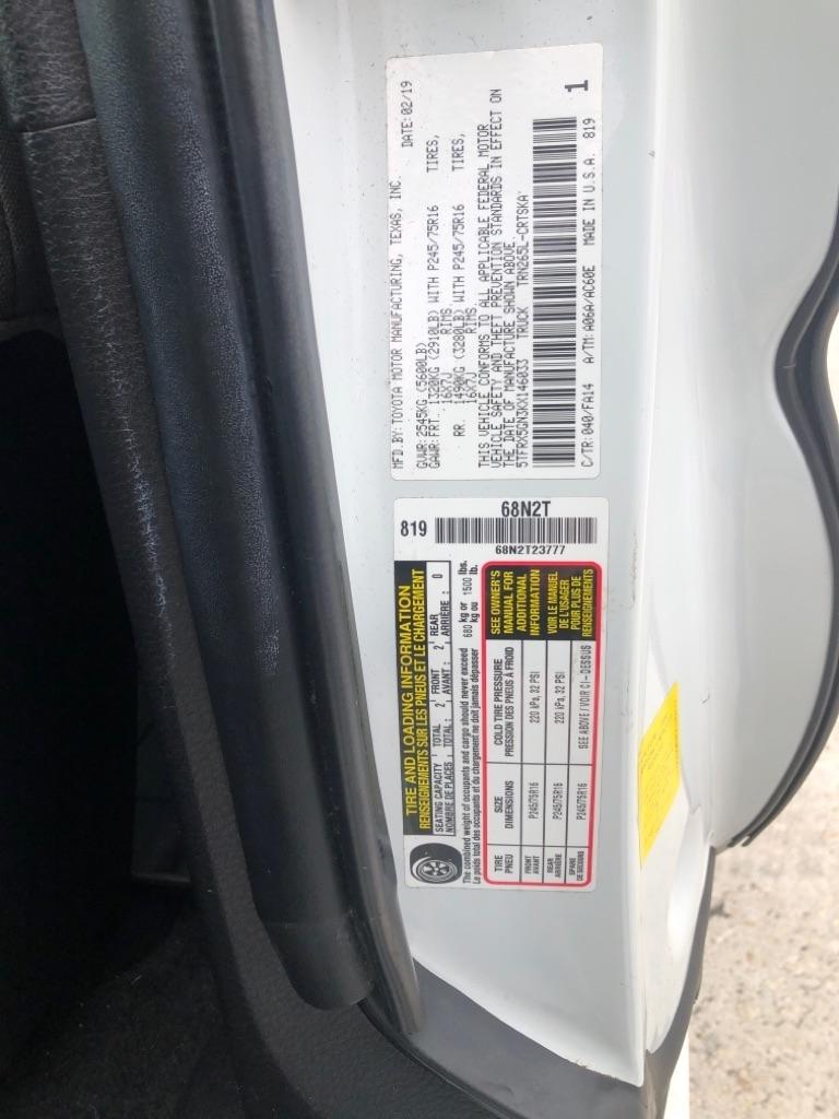 Toyota Tacoma 2WD SR5 Access Cab 6' Bed I4 AT (Natl) 2019