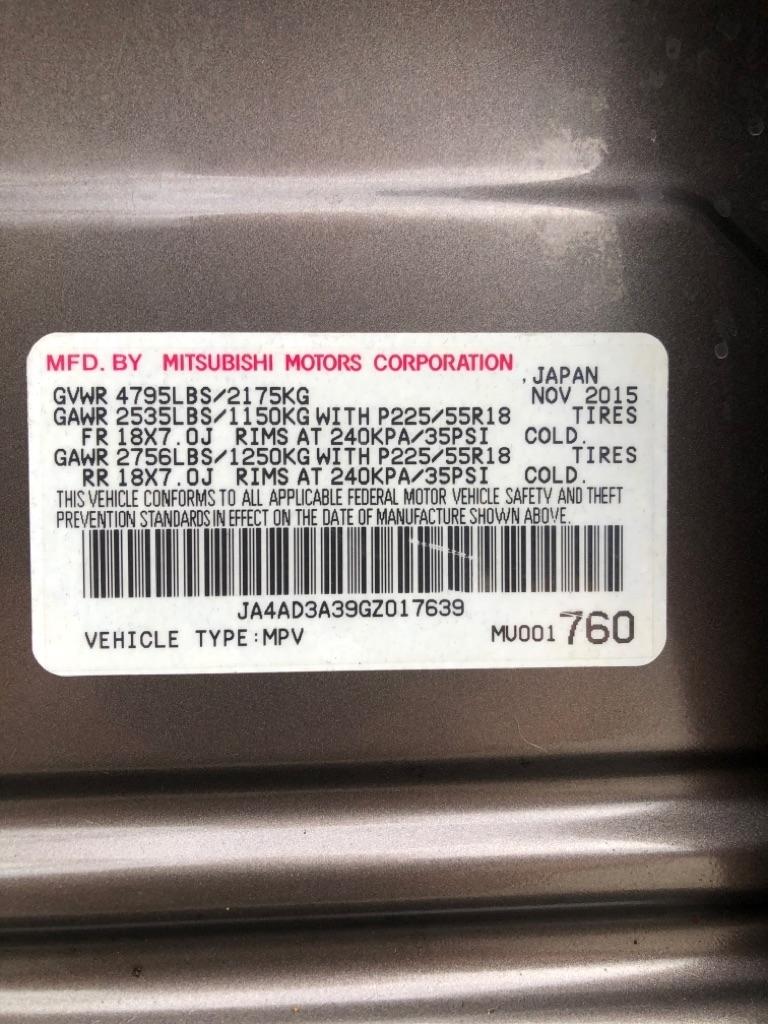 Mitsubishi Outlander 2WD 4dr SEL 2016
