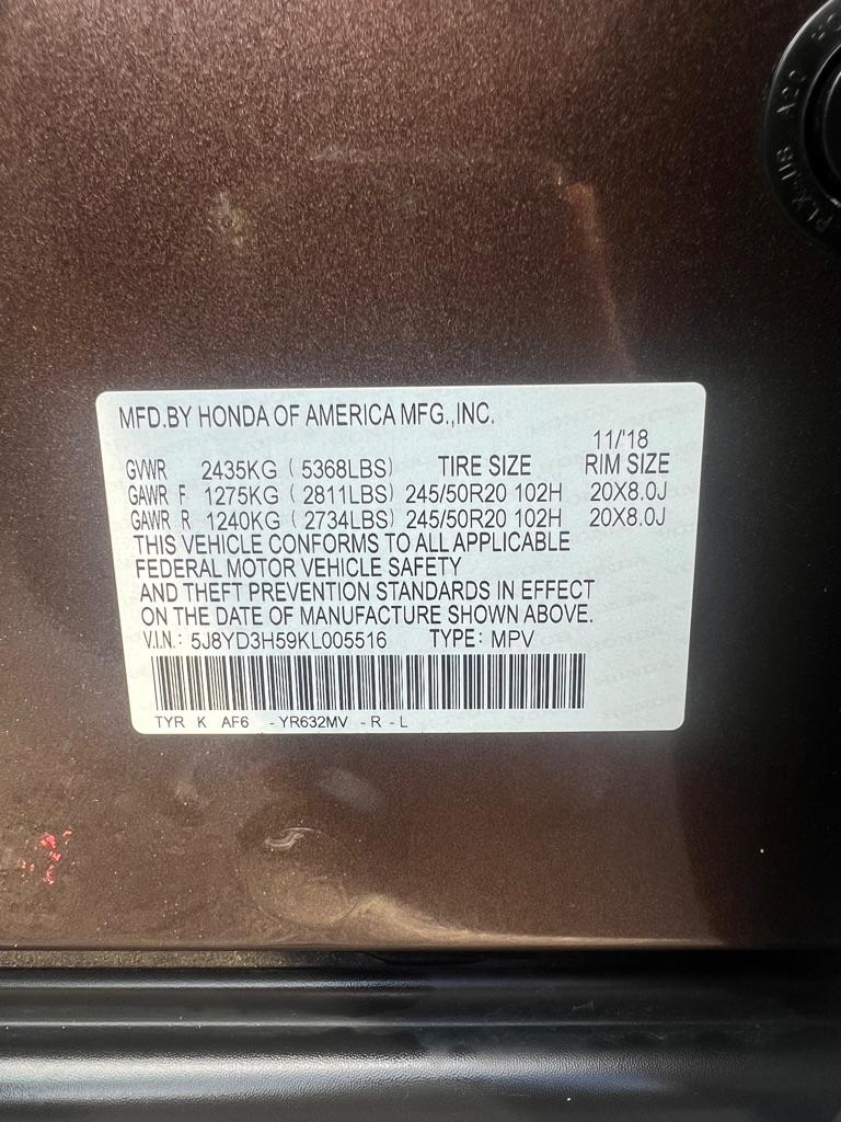 Acura MDX FWD w/Technology Pkg 2019