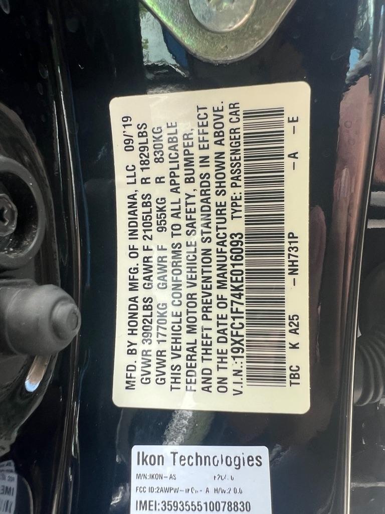 Honda Civic Sedan EX-L CVT 2019