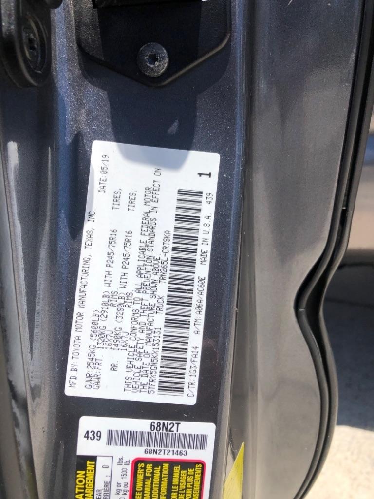 Toyota Tacoma 2WD SR5 Access Cab 6' Bed I4 AT (Natl) 2019