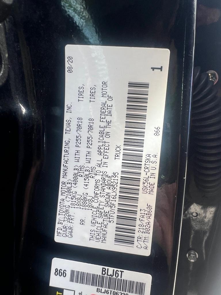 Toyota Tundra 4WD TRD Pro Double Cab 6.5' Bed 5.7L (Natl) 2020