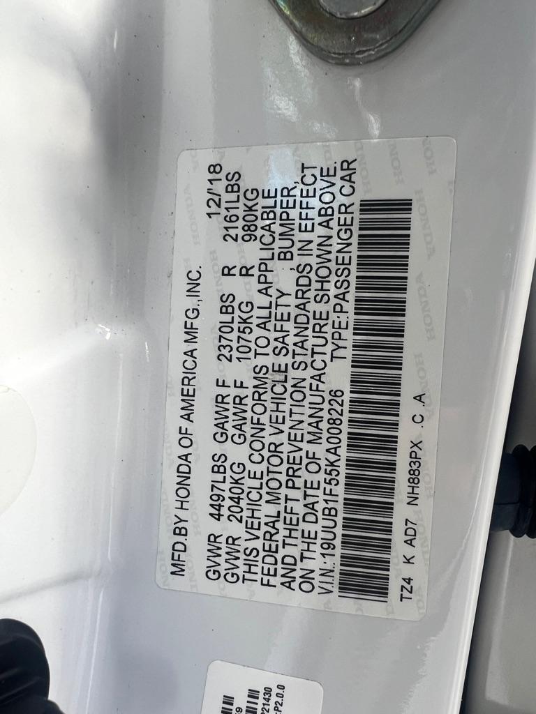 Acura TLX 2.4L FWD w/Technology Pkg 2019