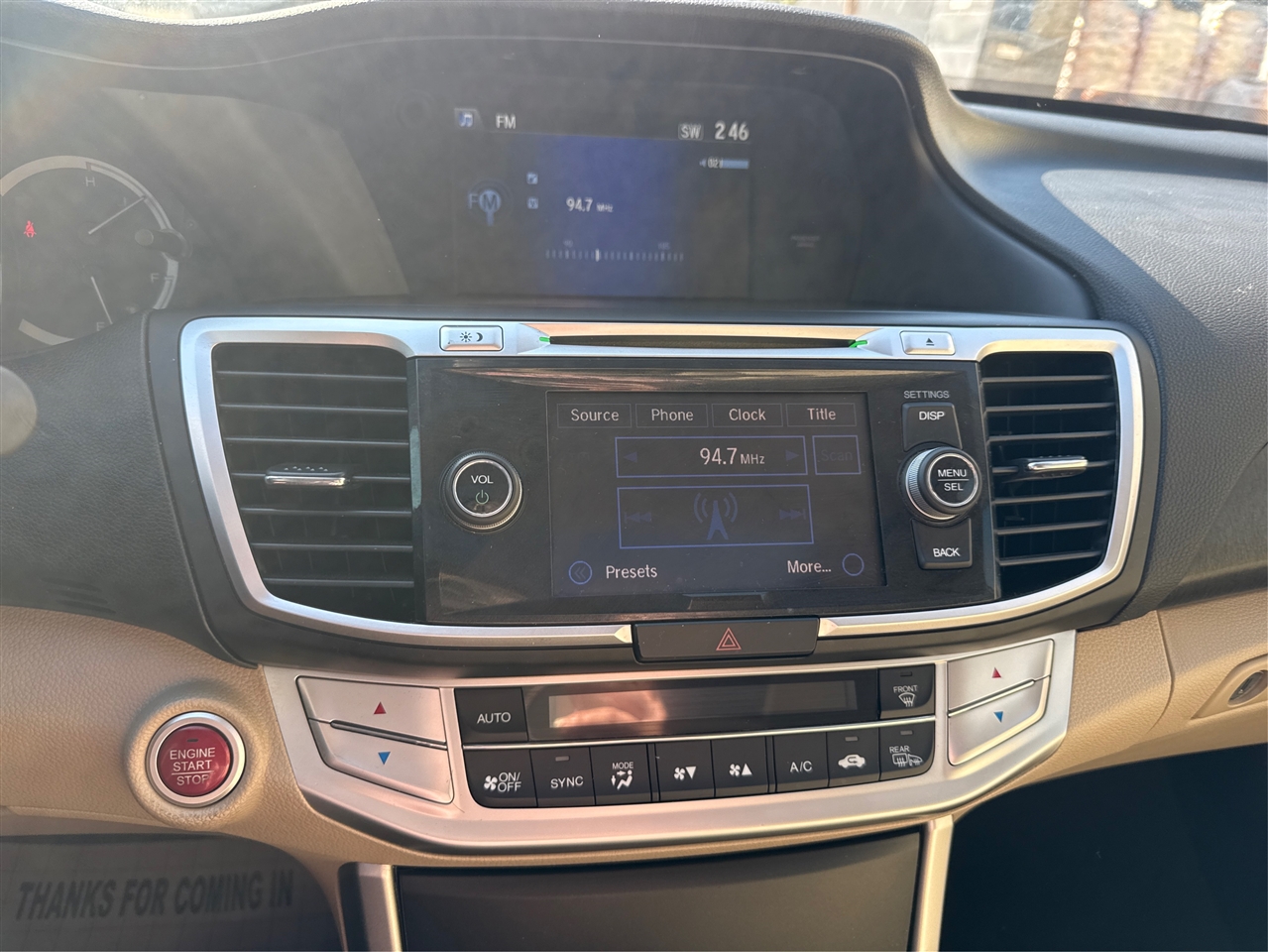 Honda Accord EX-L 2015