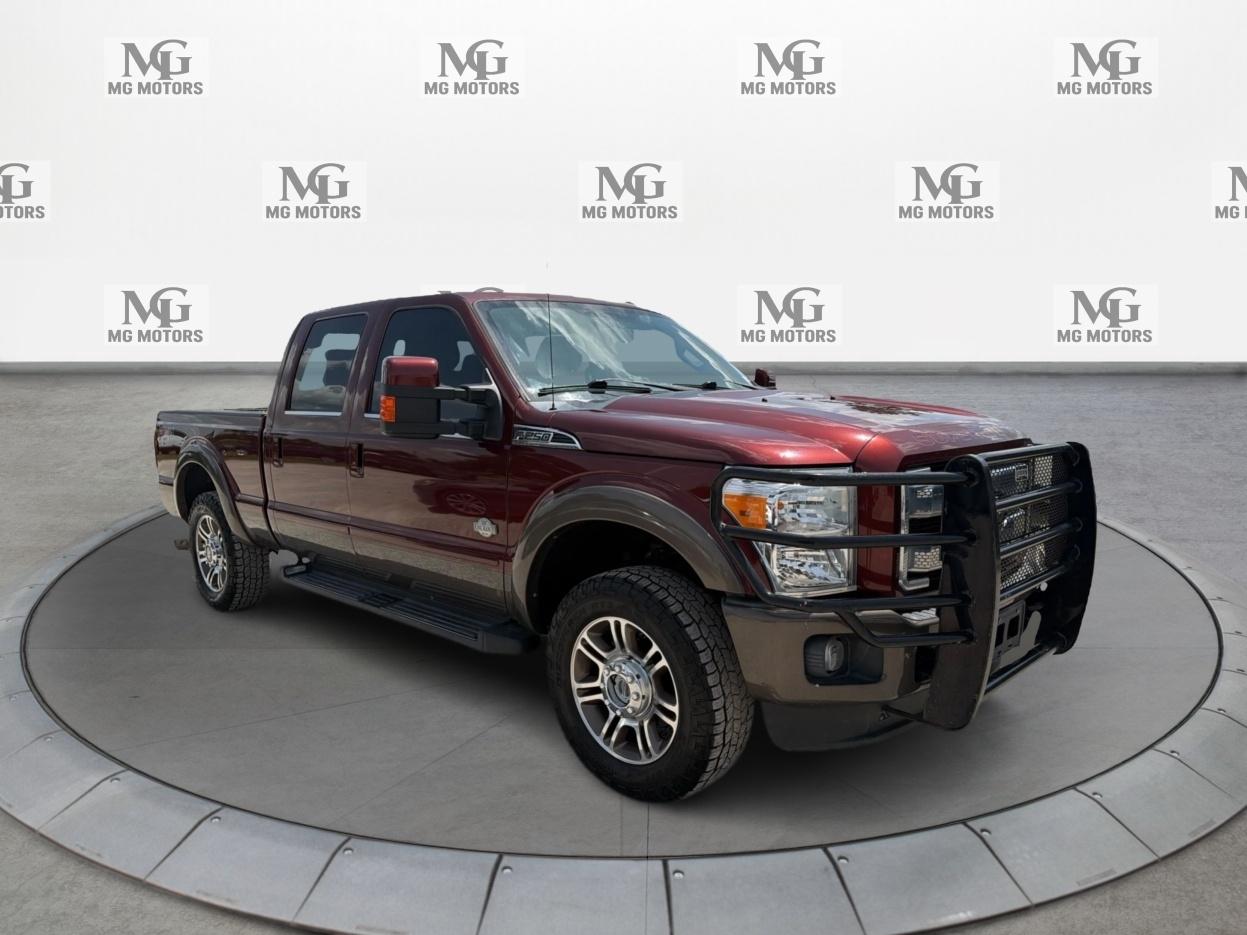 Red (Maroon) 2016 Ford F-250 Super Duty Pickup Truck Four-Wheel Drive Automatic
