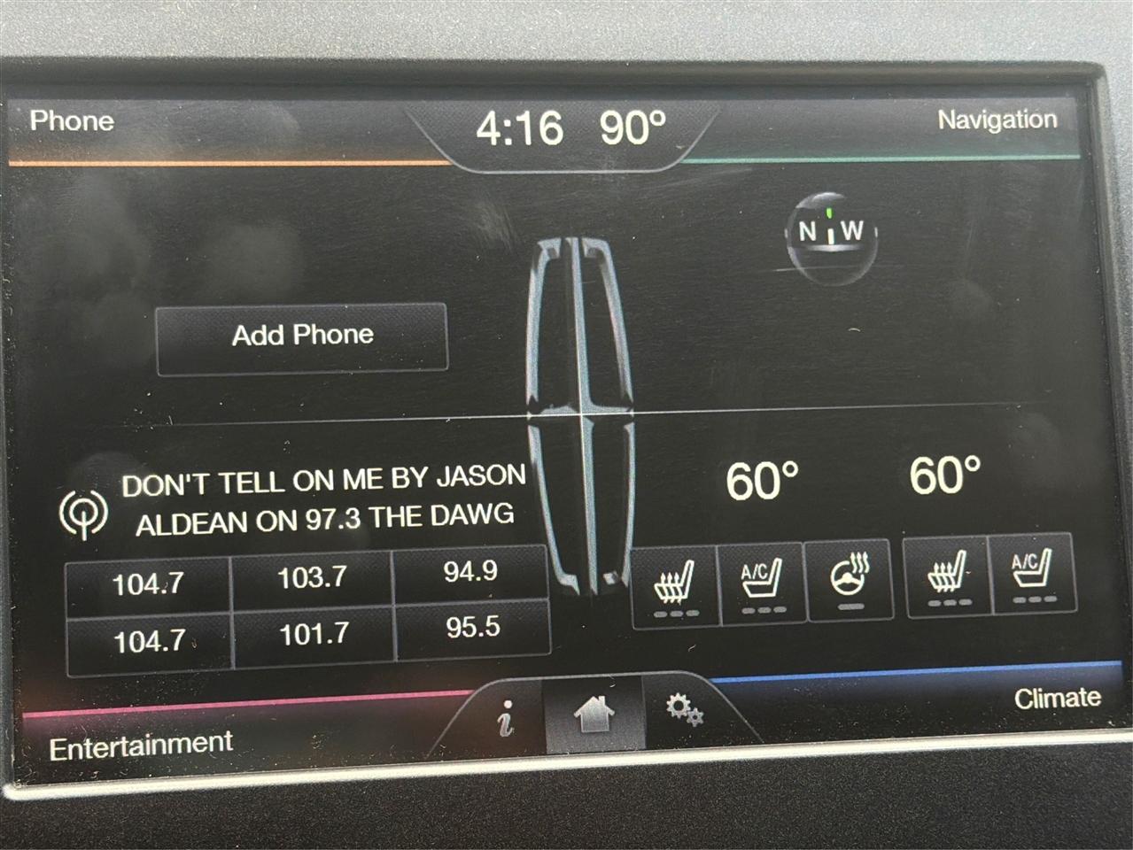 Lincoln MKZ 4dr Sdn AWD 2016