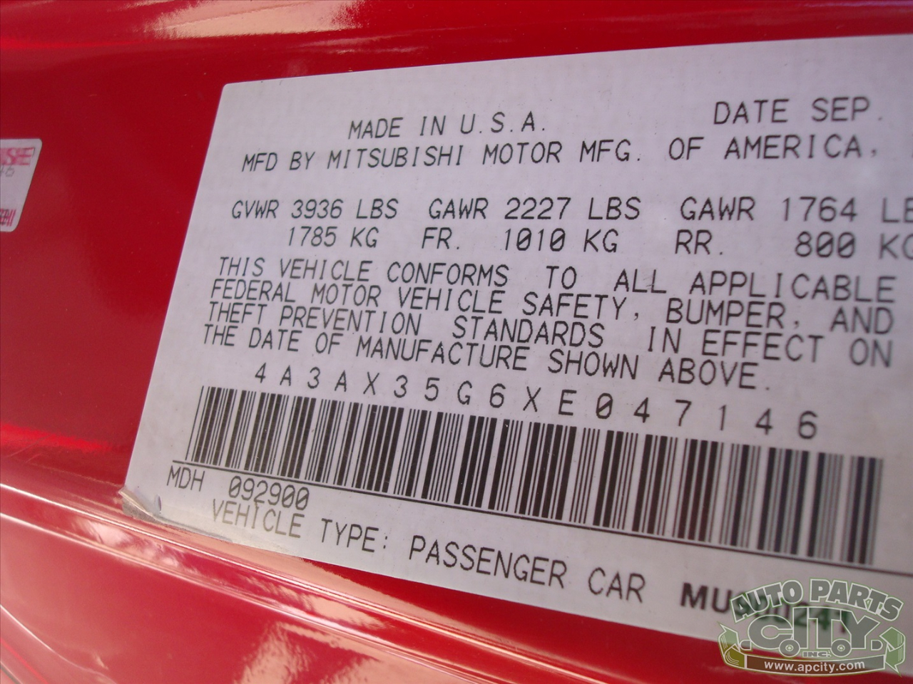 Mitsubishi Eclipse GS Spyder 1999 Mitsubishi Eclipse GS Spyder 1999