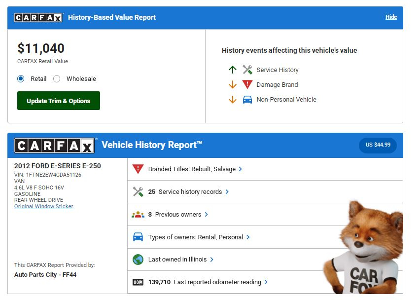 Ford Econoline E-250 2012