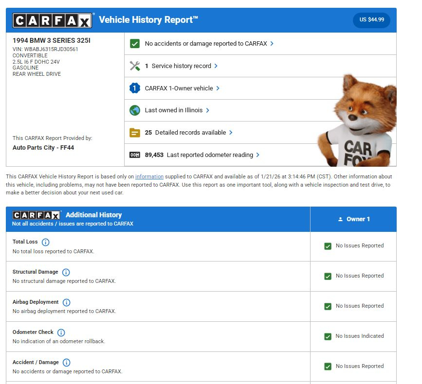 BMW 3-Series 325ic 1994